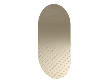 MERMAID - Contemporary style wall-mounted oval mirror by Natuzzi Italia - view 2